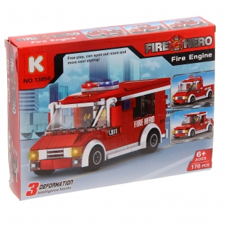 Конструктор Fire Hero - Пожарный патруль, 170 деталей