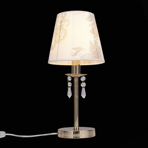 Настольная лампа St Luce Золото/Кремовый, Прозрачный E14 1*40W 37397802 1