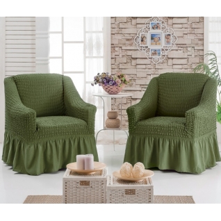 Набор чехлов на 2 кресла, цвет зеленый