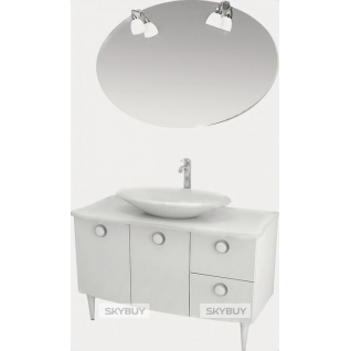 Мебель для ванной Triton Лира 115 R, 2 двери, 2 ящика, белая