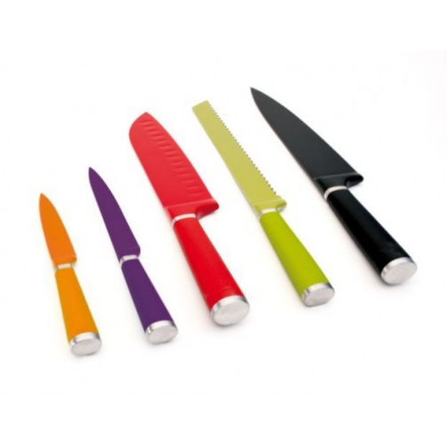 Набор из 5 цветных ножей со специальным покрытием 37656567 1