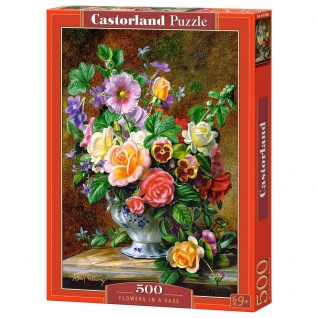 Пазл "Цветы в вазе", 500 элементов Castorland