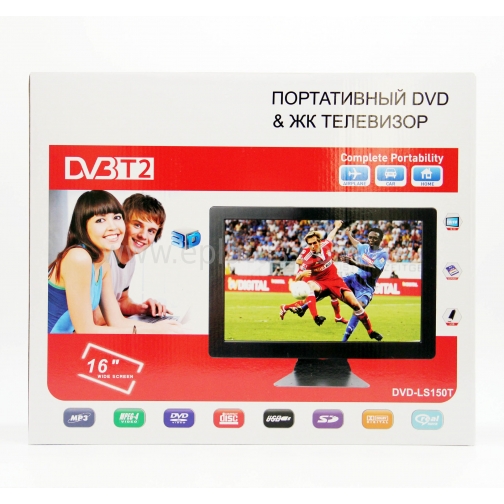 Портативный DVD плеер c цифровым тюнером DVB-T2 Eplutus LS-150T Eplutus 9309987 8