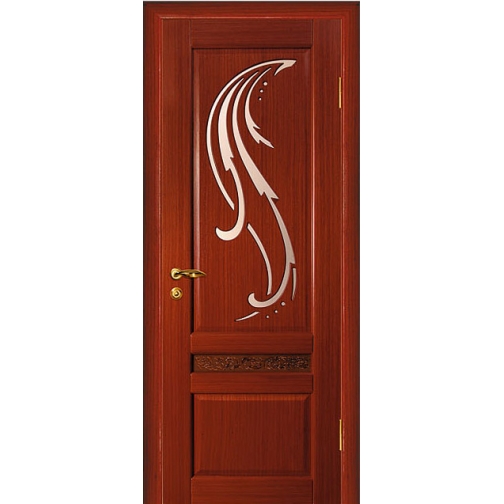 Дверное полотно МариаМ Лилия ЭЛИТ ПУ лак остекленное 600-900 мм 6640763 1