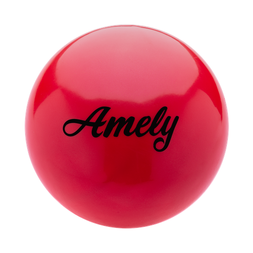 Мяч для художественной гимнастики Amely Agb-101, 15 см, красный 42219365 1