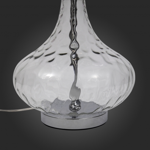 Настольная лампа St Luce Хром, Прозрачный/Белый E27 1*60W 37397103 2