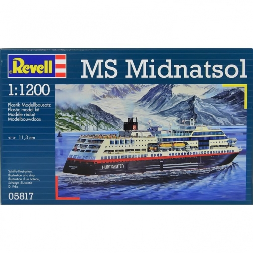 Сборная модель норвежского круизного лайнера 