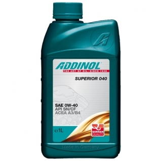 Моторное масло Addinol Superior 040 (ранее Ultra Light MV 046) 0W40 1л