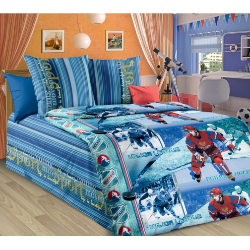 Текс-Дизайн Комплект Детского постельного белья Хоккей 1,5 спальный 37653469 2