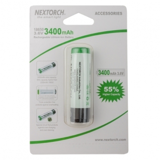 Nextorch Аккумулятор Nextorch 18650 Li-Ion 3.6 В 3.400 мАч.