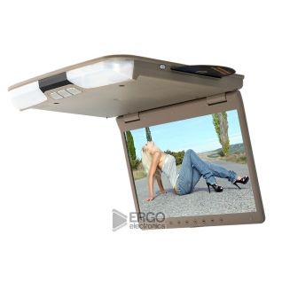 Автомобильный потолочный монитор 15.3" с DVD ERGO ER15M (Бежевый)