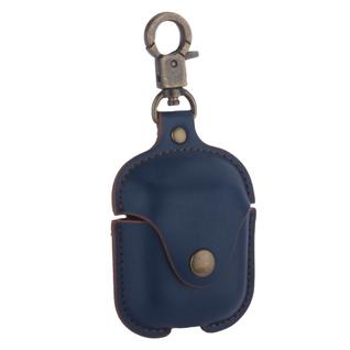 Чехол кожаный COTEetCI (AP7) Leather Case with Hook для AirPods с карабином CS8122-BL Синий