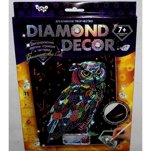 Алмазная мозаика без подрамника Diamond Decor - Сова Данко Тойс / Danko Toys 37730857 1