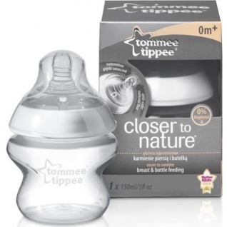 Бутылочка Closer To Nature с антиколиковым клапаном, 150 мл Tommee Tippee