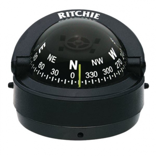 Ritchie Navigation Компас с конической картушкой Ritchie Navigation Explorer S-53 чёрный 70 мм 12 В устанавливается на поверхность 1201260