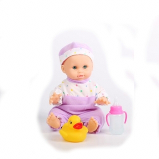 Пупс с поильником и утенком Baby Dolls, 21 см Shenzhen Toys