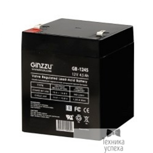 Ginzzu Ginzzu Батарея GB-1245 свинцово-кислотный, необслуживаемый, технология AGM, клемма 5/7мм 5802472