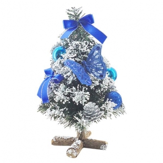 Искусственная новогодняя елка с украшениями "Бабочка", 31 см Snowmen