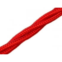 Ретро провод Villaris  (Испания) 3х1,5 Red(красный) искусственный шёлк