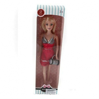 Кукла в красном платье с сумочкой, 29 см Shantou