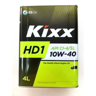 Моторное масло KIXX HD1 10W40 CI-4/SL 4л