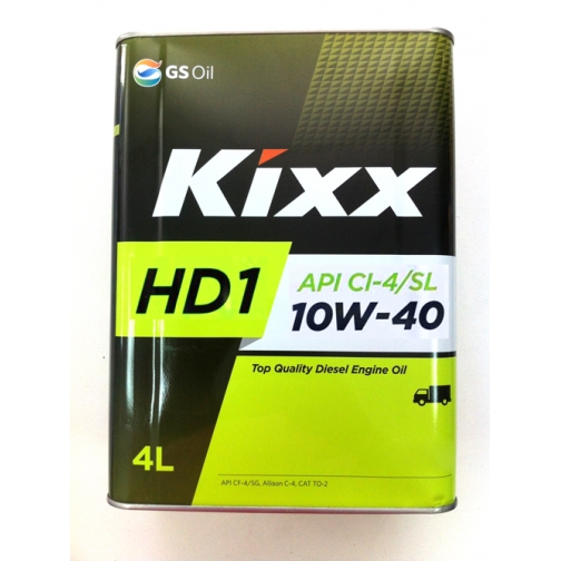 Моторное масло KIXX HD1 10W40 CI-4/SL 4л 5920968