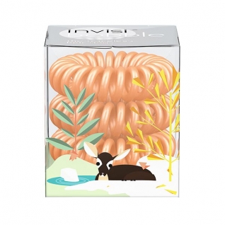 Invisibobble Резинка-браслет для волос Silky Seasons 3 шт., цвет: peach