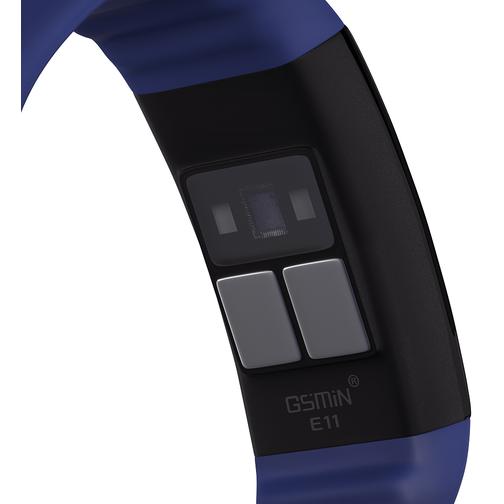 Фитнес браслет GSMIN E11 (2020) с измерением давления, пульса и ЭКГ (Синий) 42675735 8