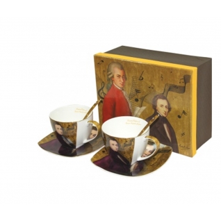 Чайный комплект Mozart с блюдцами и ложками