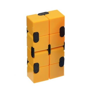 Игрушка-антистресс "Магический кубик", черно-желтая