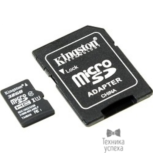 Kingston Micro SecureDigital 32Gb Kingston SDC10G2/32GB MicroSDHC Class 10, SD adapter 5799830