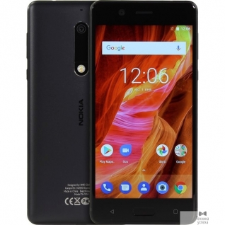 Nokia NOKIA 5 LTE DS TA-1053 BLACK 11ND1B01A20 5.2''(1280x720)IPS/Snapdragon 430 MSM8937/16Gb/2Gb/3G/4G/13+8MP/Android 7.1