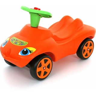 Каталка "Мой любимый автомобиль " оранжевая со звуковым сигналом Полесье