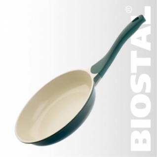 Сковорода BIOSTAL Bio-FP-26 green/beige