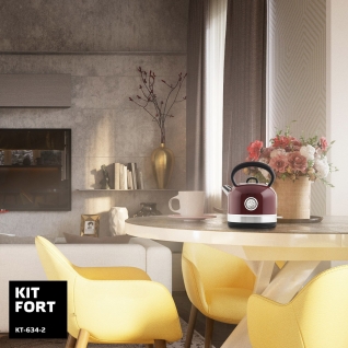 KITFORT Чайник Kitfort KT-634-2, красный