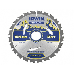 Диск пильный Irwin Aluminium 184х2,5x48Tx30/20/16 мм, по цветным металлам, пластику