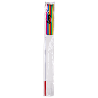 Лента для художественной гимнастики Amely Agr-201 6м, с палочкой 56 см, радуга