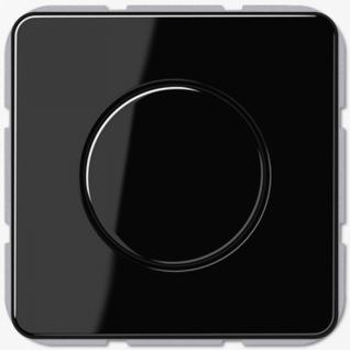Светорегулятор (диммер) Jung CD поворотно-нажимной 100-1000 Вт черный пластик