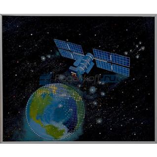 Картина "МКС на орбите" со стразами Swarovski