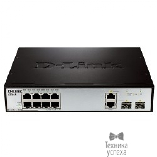 D-Link D-Link DES-3200-10/C1A Управляемый коммутатор 2 уровня с 8 портами 10/100Base-TX, 1 портом 100/1000Base-X SFP и 1 комбо-портом 100/1000Base-T/SFP 5802379
