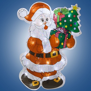 Гирлянда-панно "Дед Мороз с елкой", 30 ламп, 46 х 35 см Snowmen