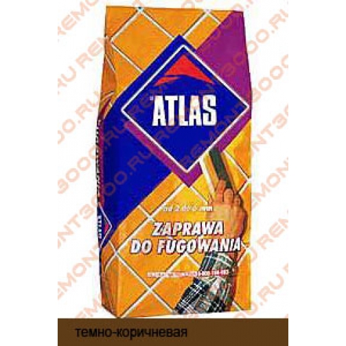 АТЛАС Затирка №24 темно-коричневая (2кг) / ATLAS Затирка для швов №24 темно-коричневая (2кг) Атлас 2170723