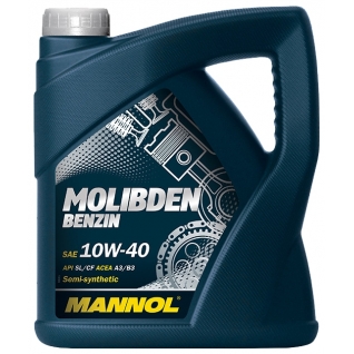 Моторное масло MANNOL Molibden Benzin 10W40 4л арт. 4036021404301