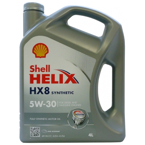Моторное масло SHELL Helix HX8 5w-30 4 литра 5927331
