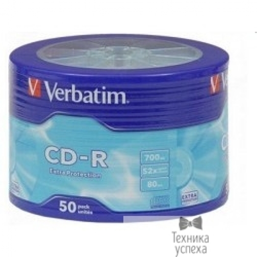 Verbatim Verbatim Диски CD-R 50шт. 52x 700Mb, Shrink (43728) 8179112