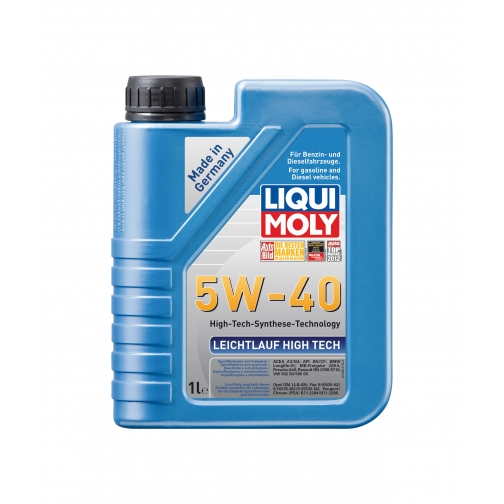 Моторное масло LIQUI MOLY Leichtlauf High Tech 5W-40 1 литр 5922803