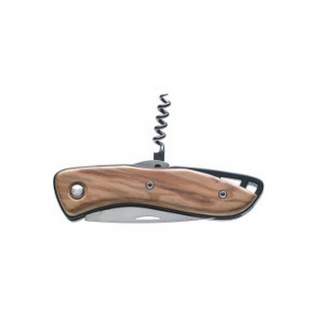 Wichard Нож моряка складной с деревянной рукояткой со штопором Wichard Aquaterra Bois 10181 115/193 мм
