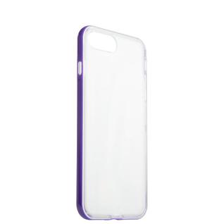 Чехол&бампер силиконовый прозрачный для iPhone 8 Plus/ 7 Plus (5.5) в техпаке Фиолетовый борт Прочие