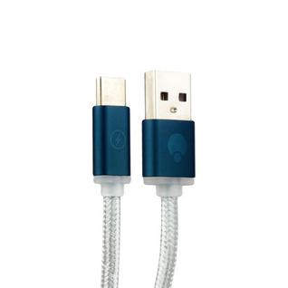 USB дата-кабель COTEetCI M20 NYLON series Type-C Cable CS2128-GC (1.2m) (Серый Космос) - Графитовая