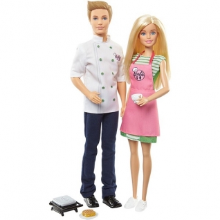 Куклы и пупсы Mattel Barbie Mattel Barbie FHP64 Барби и Кен-шеф повар